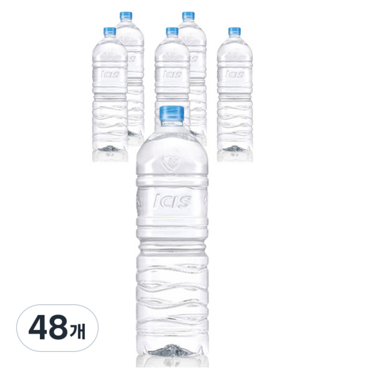 아이시스 무라벨 ECO 생수, 2L, 48개