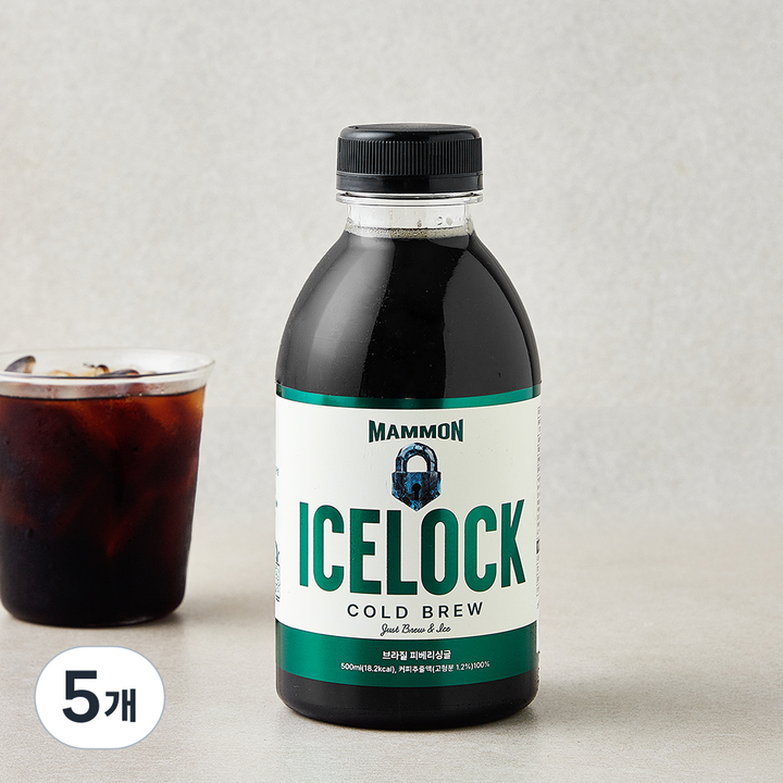 훔볼트 마몬 ICE LOCK 브라질 피베리싱글 콜드브루 RTD, 5개, 500ml