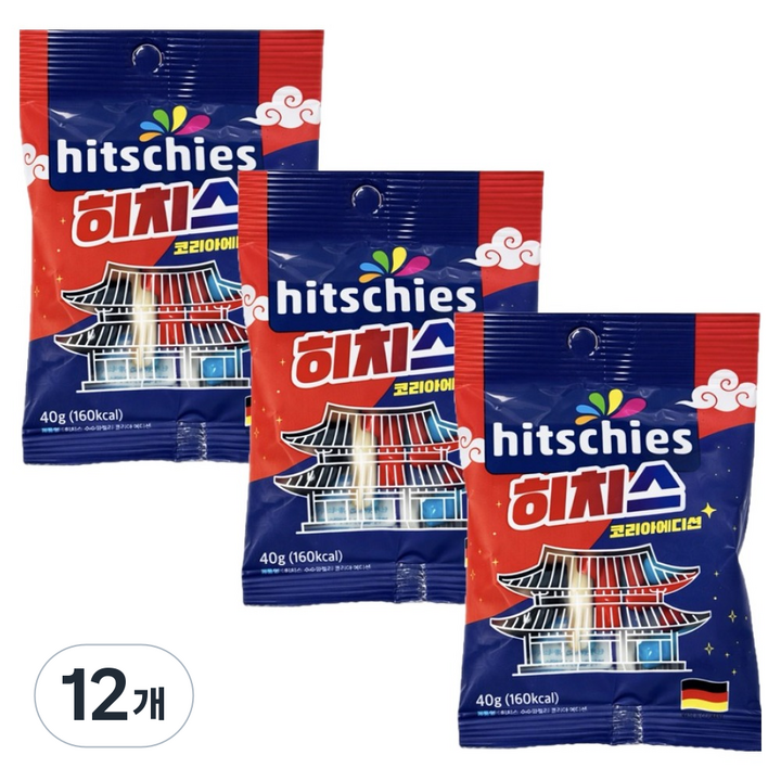 히치스 수수깡젤리 코리아 에디션, 40g, 12개
