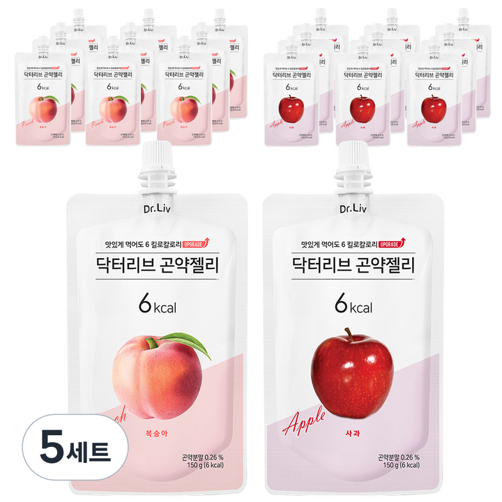 닥터리브 곤약젤리 세트, 150g, 5세트