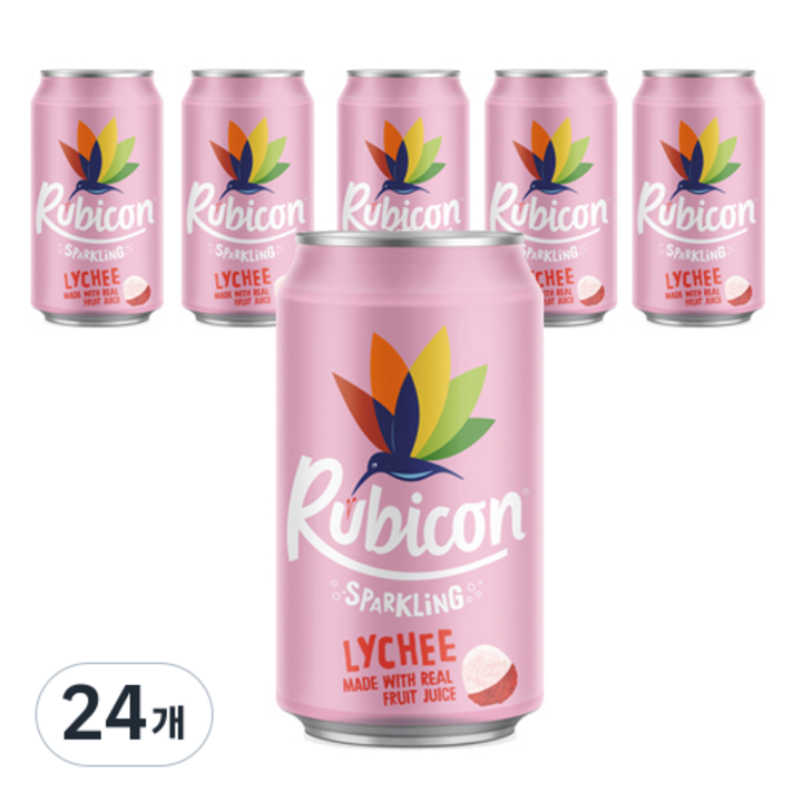 rubicon 리치 스파클링 탄산음료, 330ml, 24개