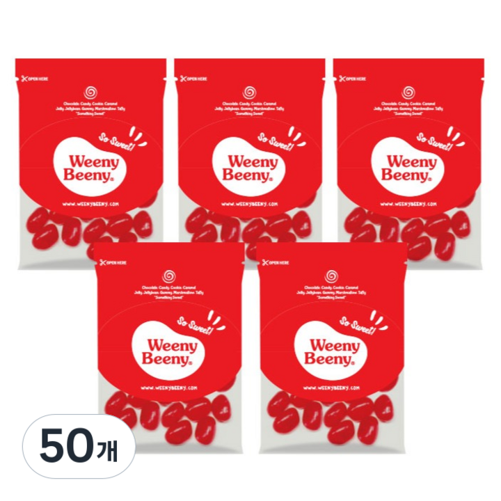 위니비니 딸기맛 젤리빈 C, 50g, 50개