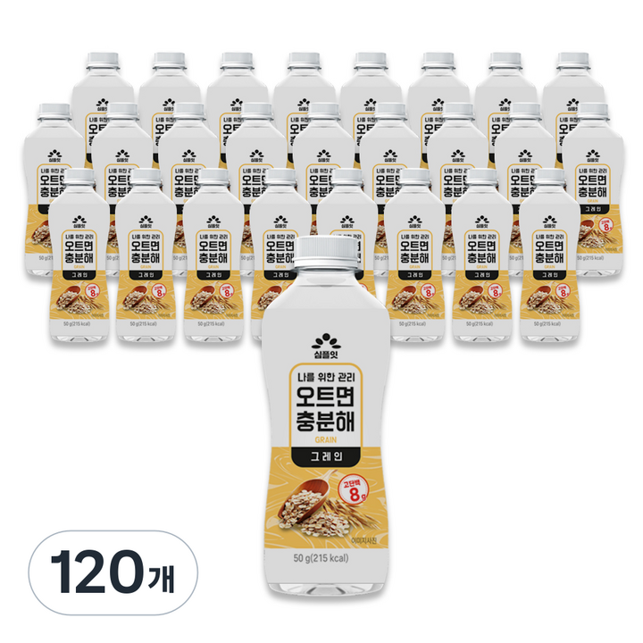 심플잇 오트면충분해 그레인, 50g, 120개