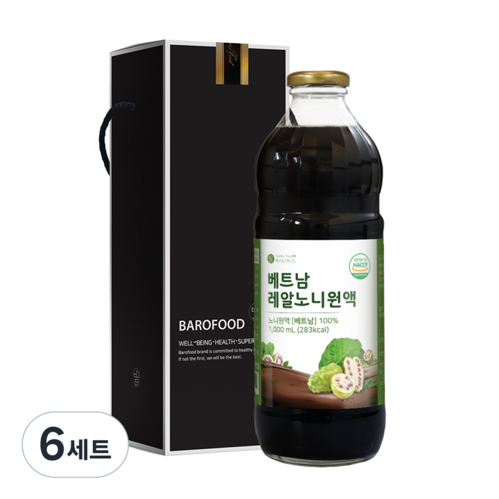 바로푸드 베트남 레알노니 + 선물박스, 1L, 6세트