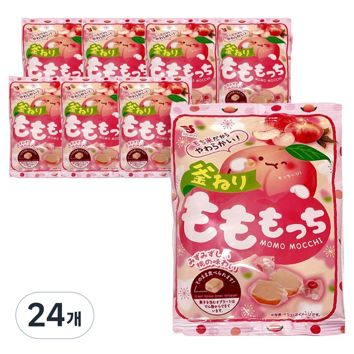 세이카 복숭아 모찌 모모 젤리, 32g, 24개