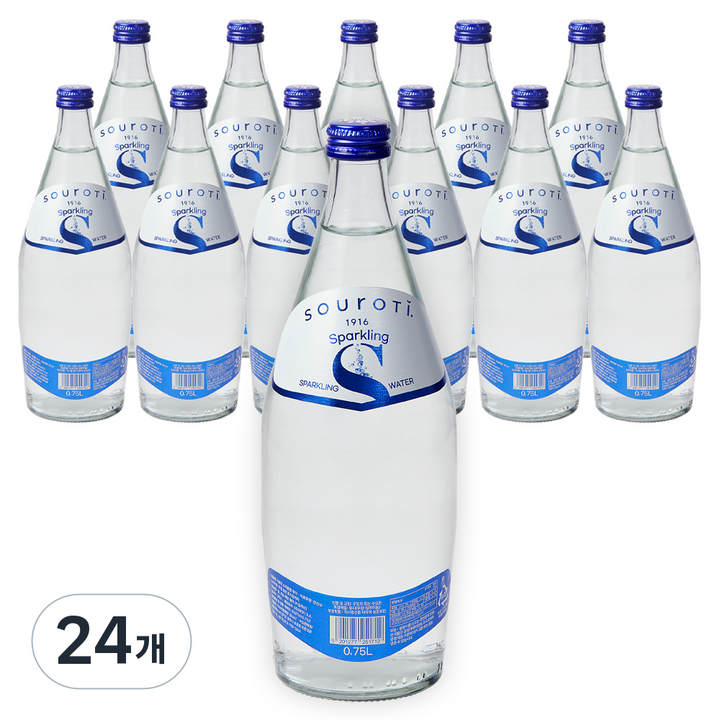 샤로티 탄산수 플레인, 750ml, 24개