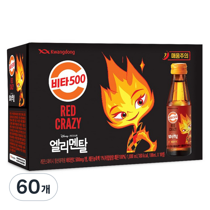 비타500 레드 크레이지, 100ml, 60개