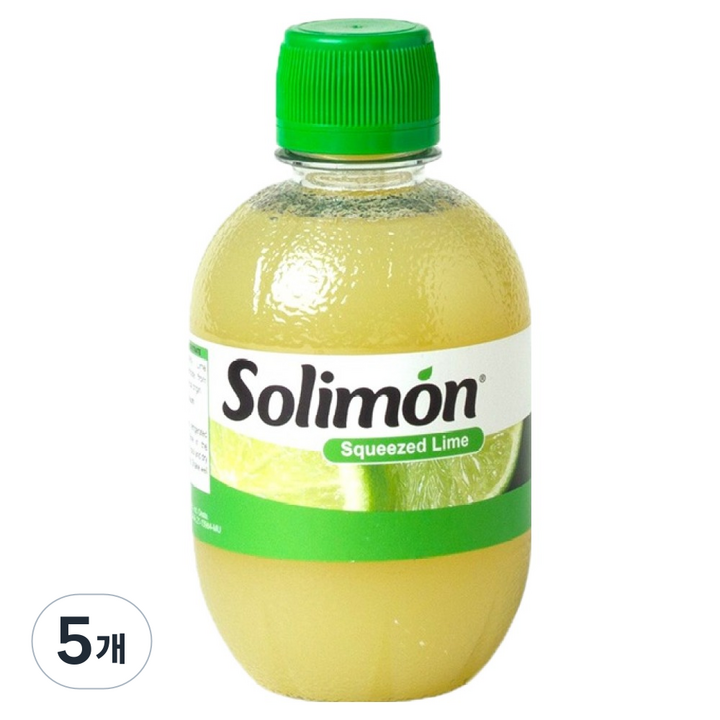 솔리몬 스퀴즈드 라임즙, 280ml, 5개