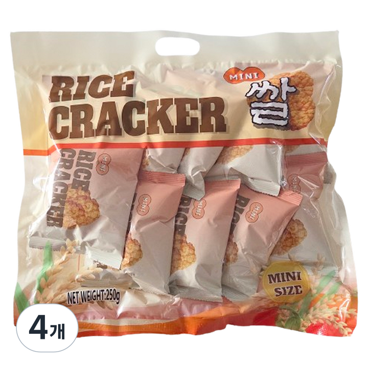 아이지엠아이 미니 크리스피 라이스 크래커, 250g, 4개