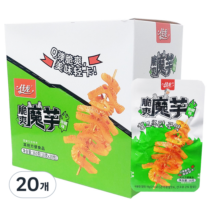 산고추맛 곤약 18g x 20p, 20개, 360g