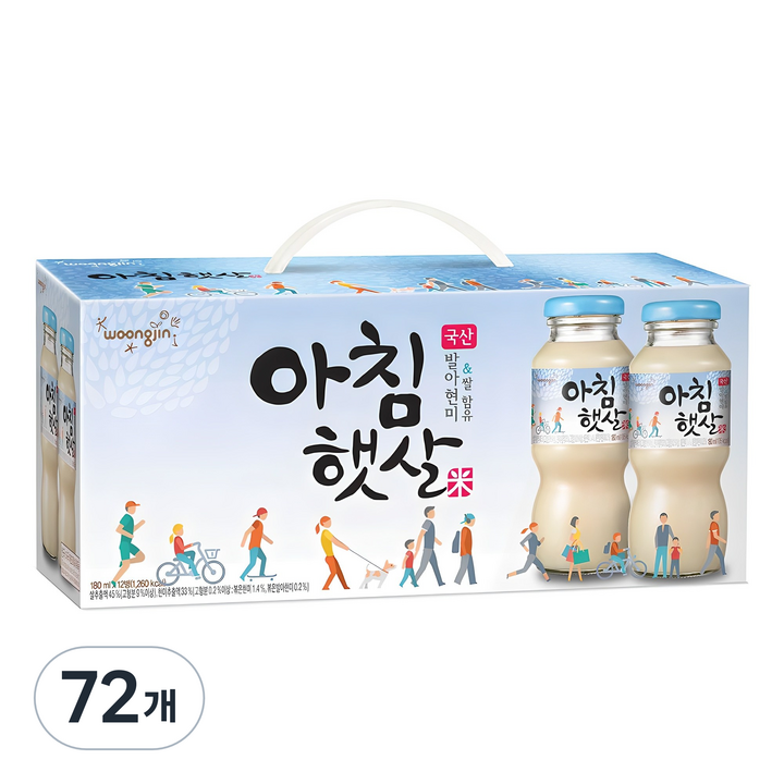 아침햇살 음료, 180ml, 72개
