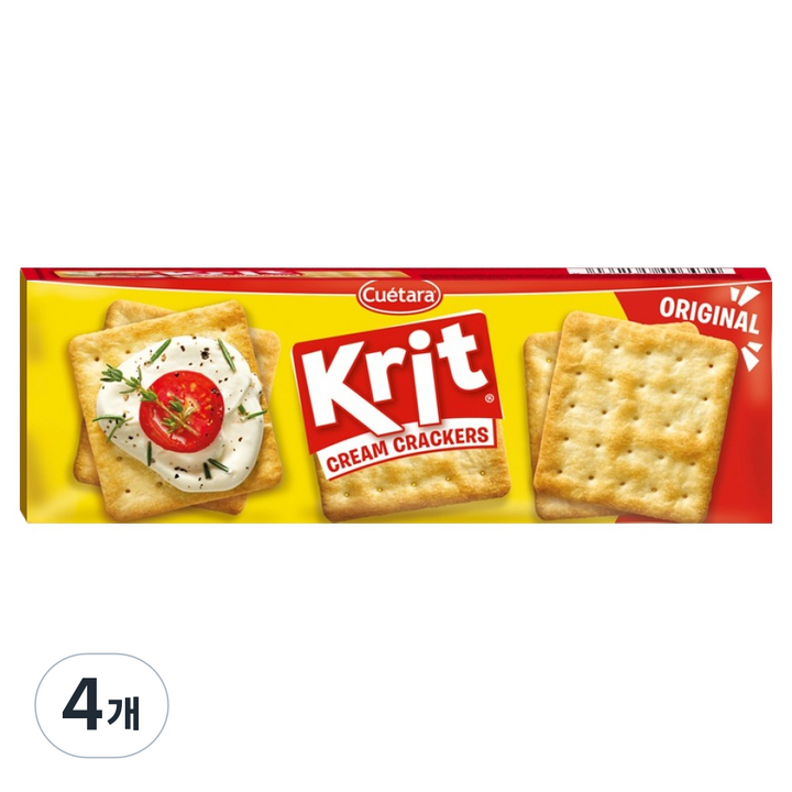 크리트 KRIT 크래커 오리지널, 200g, 4개