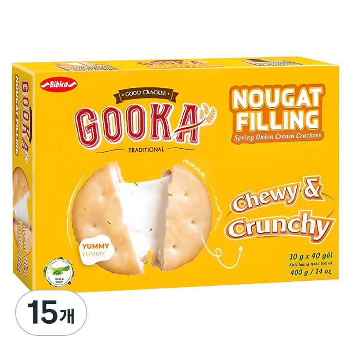 비비카 구카 누가 필링 크래커, 400g, 15개