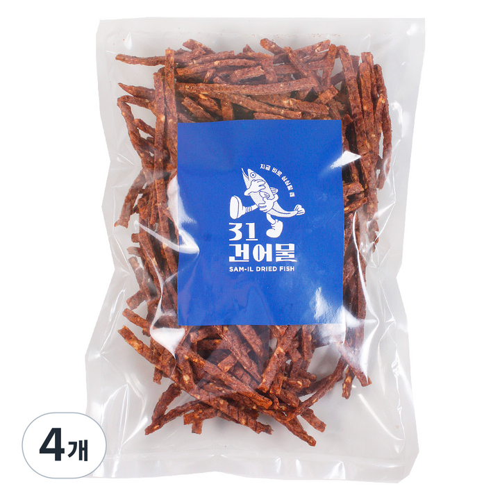 31건어물 치즈 오징어 육포, 500g, 4개