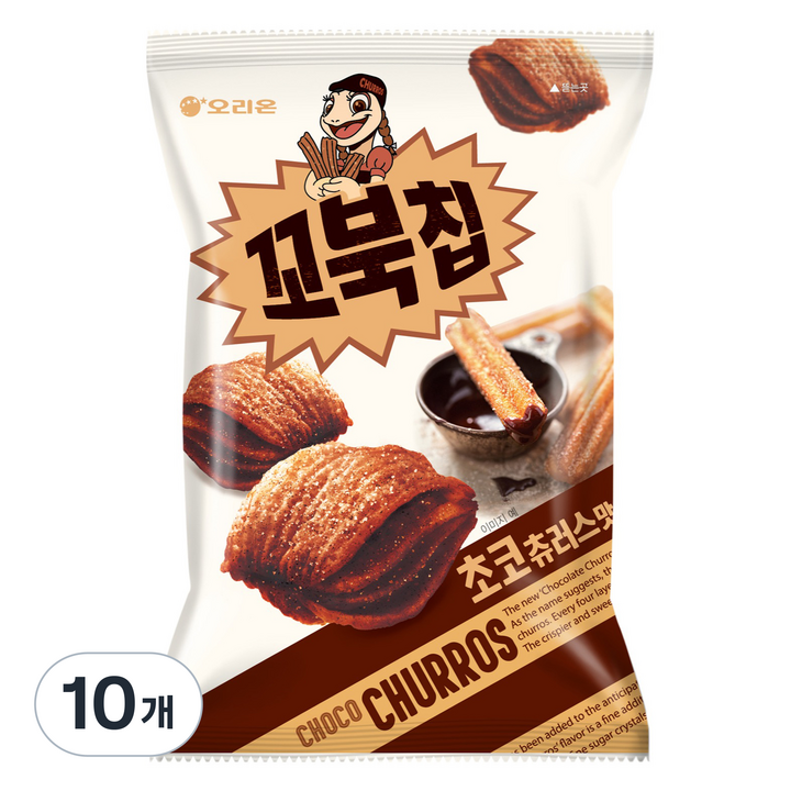 꼬북칩 초코츄러스, 120g, 10개