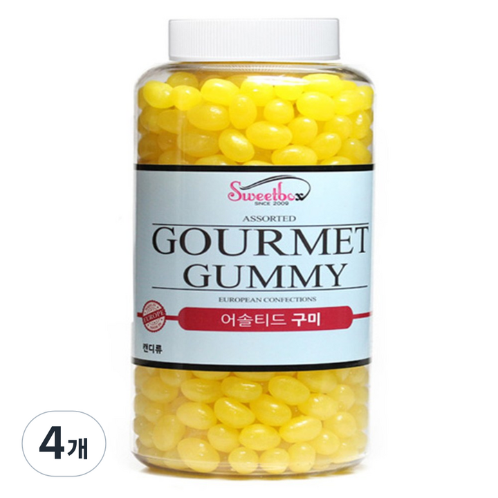 스위트박스 레몬 젤리빈, 800g, 4개