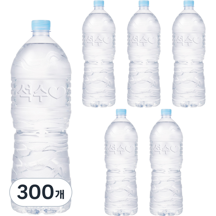 석수 무라벨 생수, 2L, 300개
