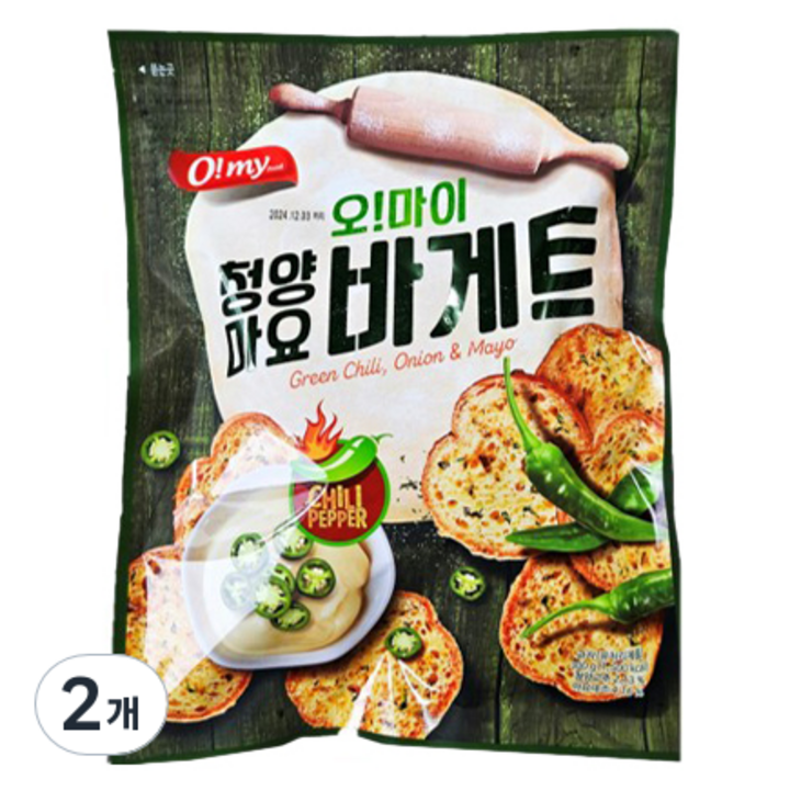 오!마이 청양마요 바게트, 2개, 300g