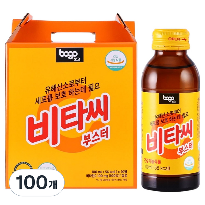 보고신약 비타씨부스터 액상비타민 음료, 100ml, 100개