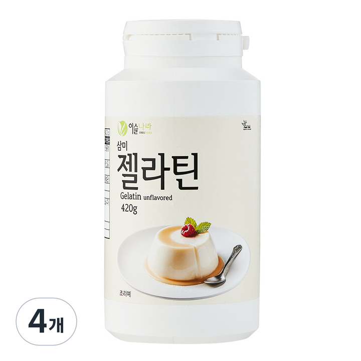 이슬나라 젤라틴, 4개, 420g