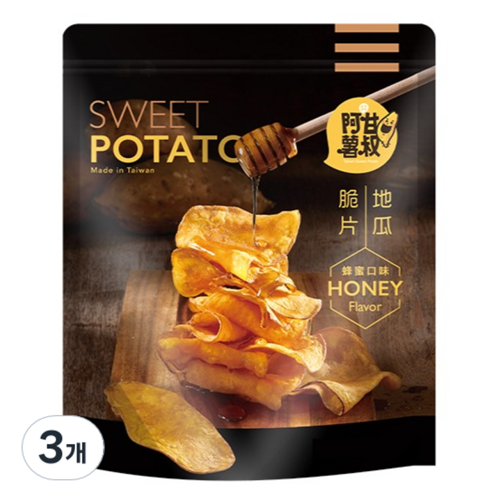 엉클스위트 허니플레이버 고구마 크리스피 스낵, 150g, 3개