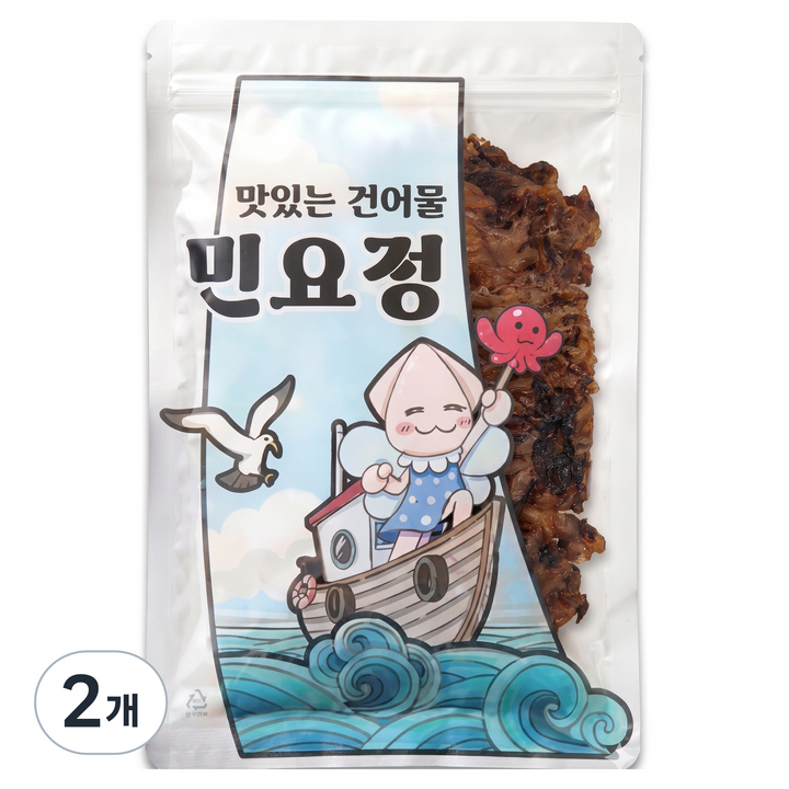민요정 구운 오징어다리 숏다리, 2개, 200g