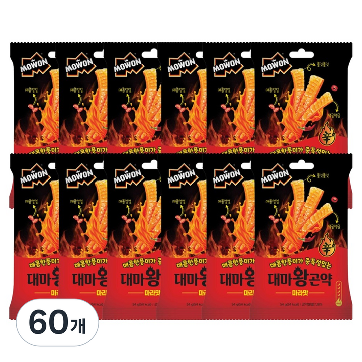 모원 대마왕 곤약 마라맛, 54g, 60개