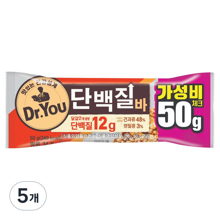 닥터유 오리온 단백질바, 50g, 5개