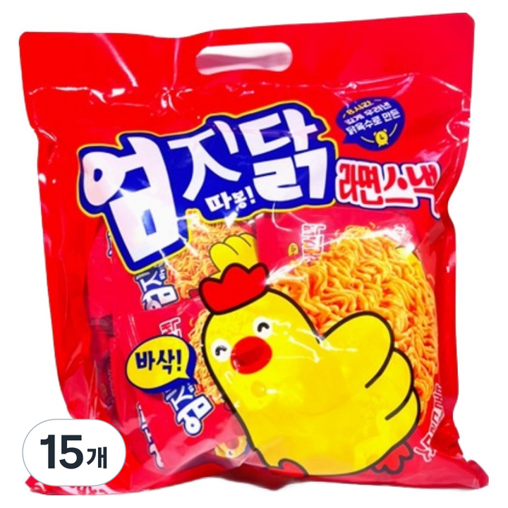 엄지닭라면스낵 불닭맛, 15개, 400g