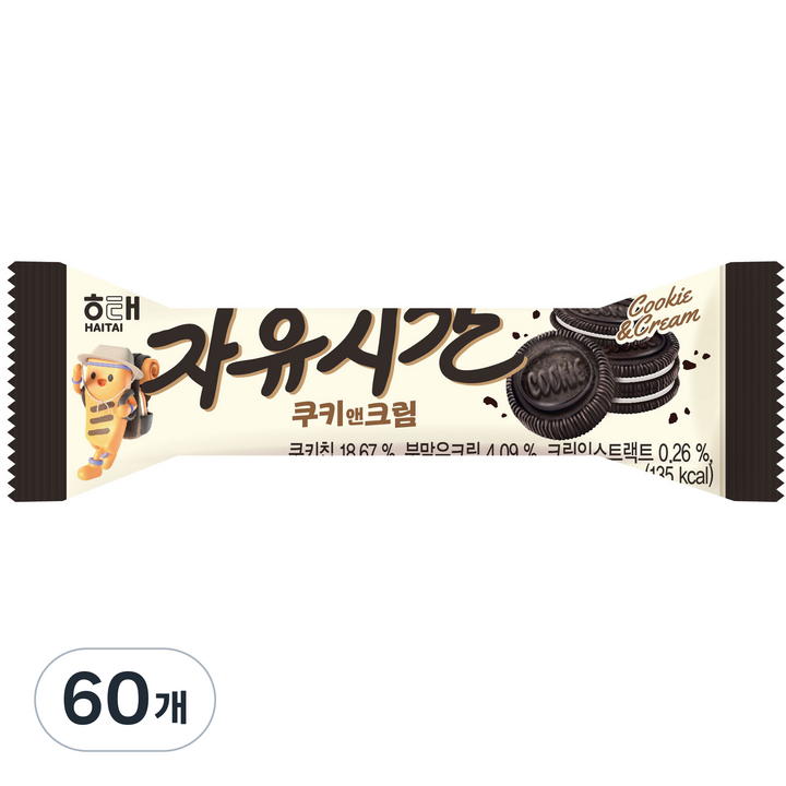 자유시간 쿠키앤크림, 30g, 60개