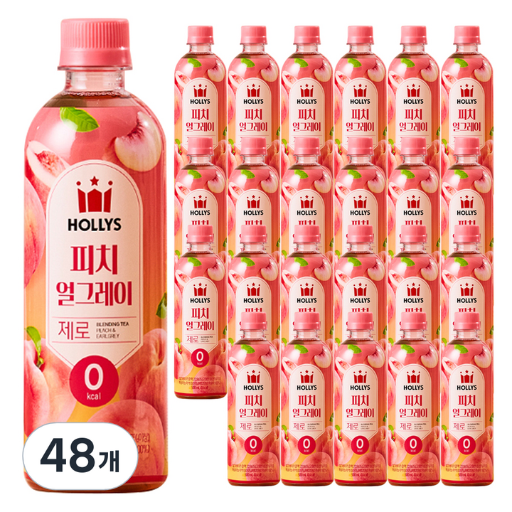 할리스 피치 얼그레이 제로, 48개, 500ml
