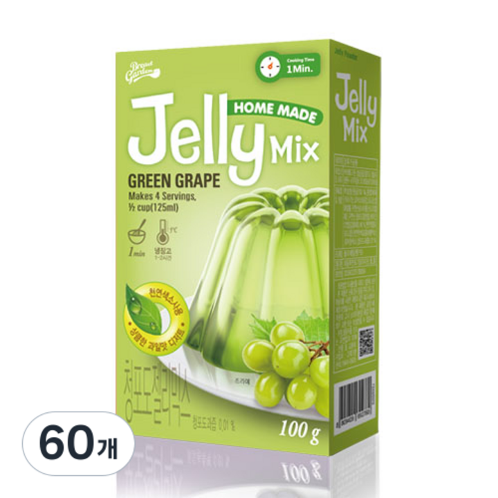 브레드가든 청포도젤리믹스 젤리만들기, 100g, 60개