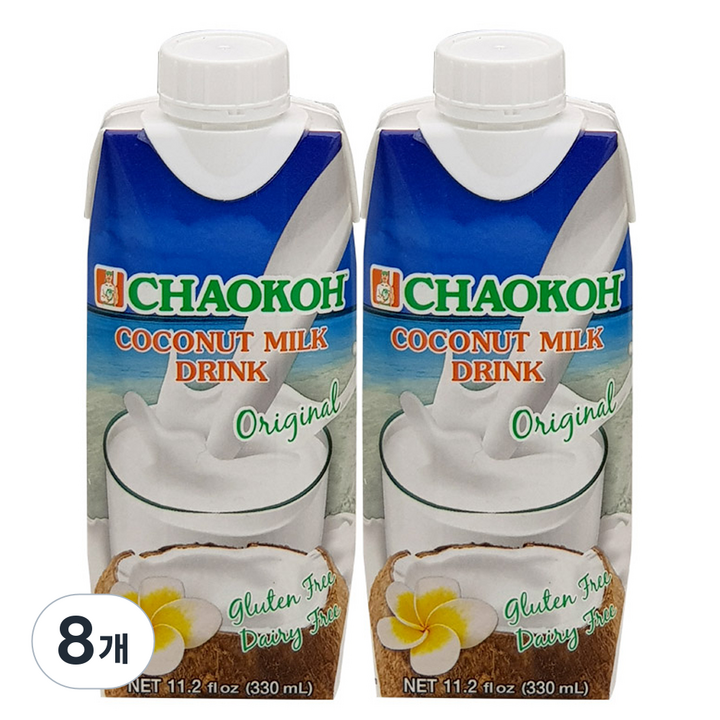 차오코 코코넛밀크 드링크 오리지널, 330ml, 8개