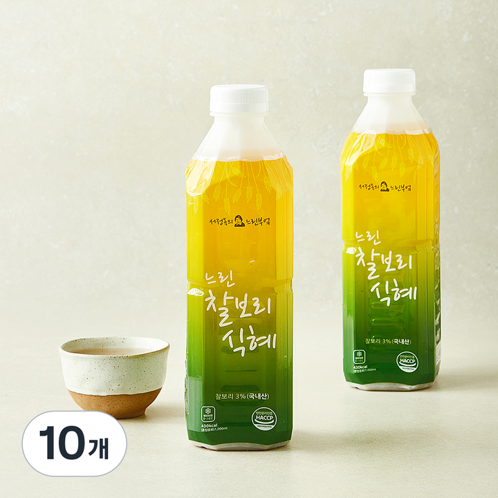서정쿠킹 느린 찰보리 식혜, 10개, 1L