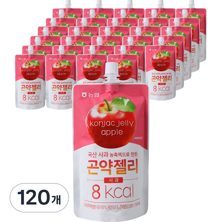 농협식품 곤약젤리 사과, 150g, 120개