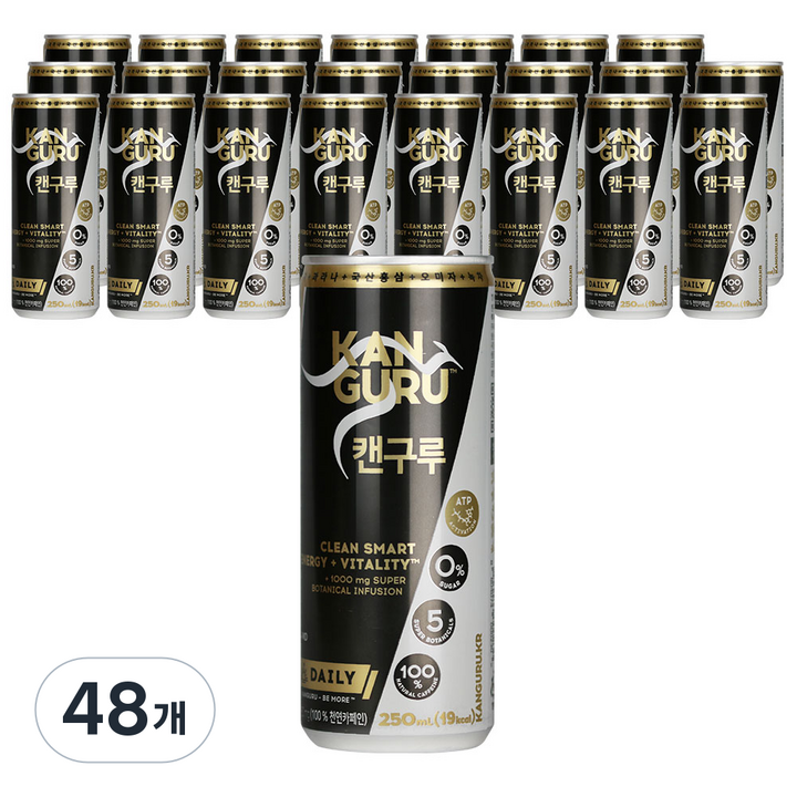 캔구루 에너지 드링크, 250ml, 48개