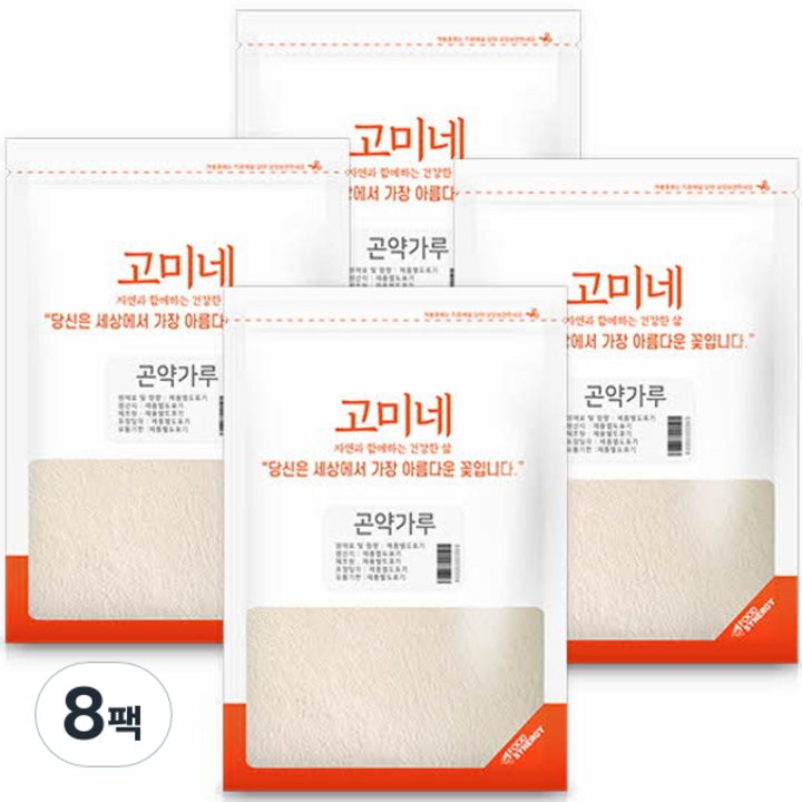 고미네 곤약가루, 100g, 8팩