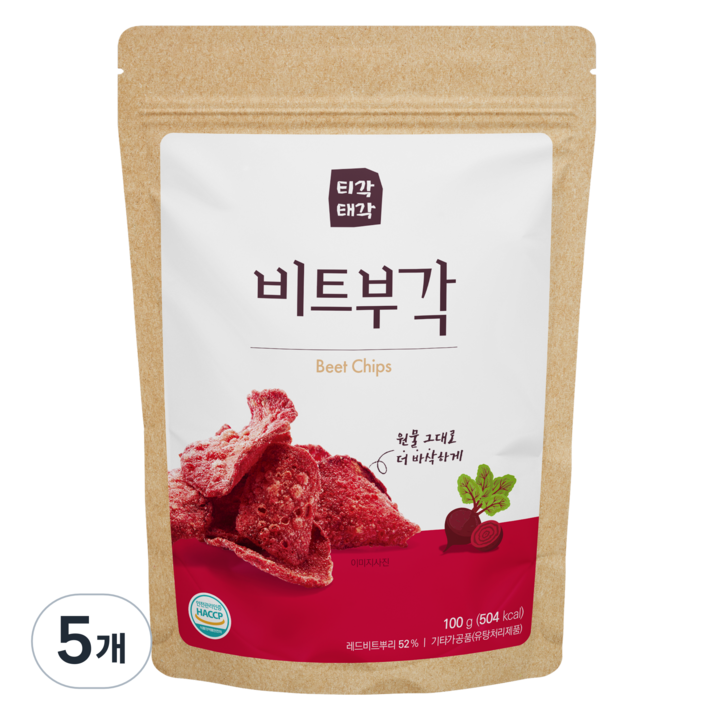 티각태각 비트부각, 100g, 5개