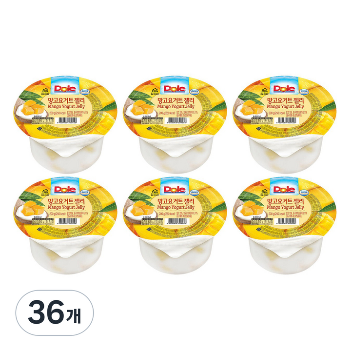 돌 컵 망고요거트젤리, 200g, 36개