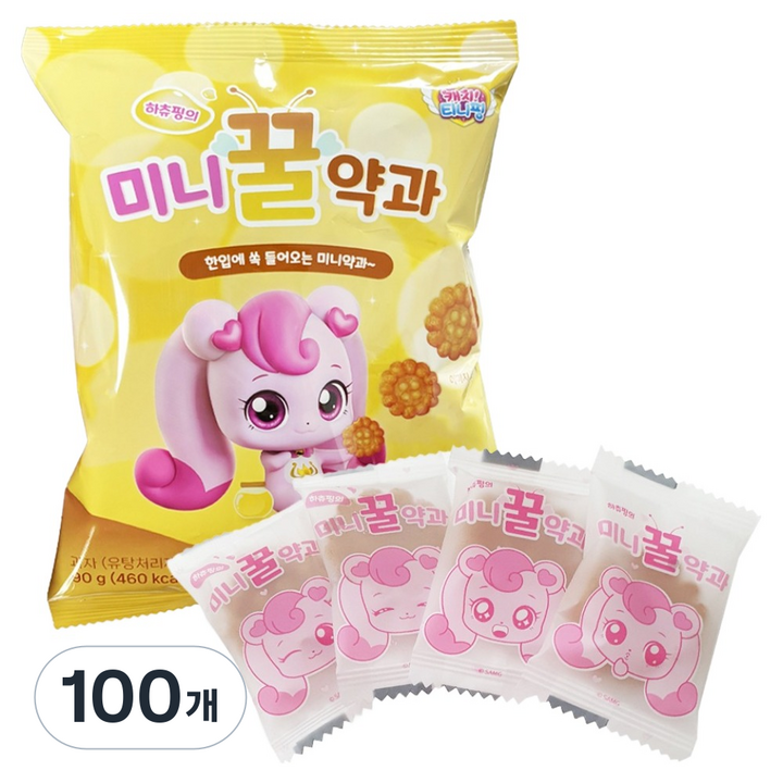 캐치티니핑 하츄핑의 미니 꿀약과, 100개, 90g