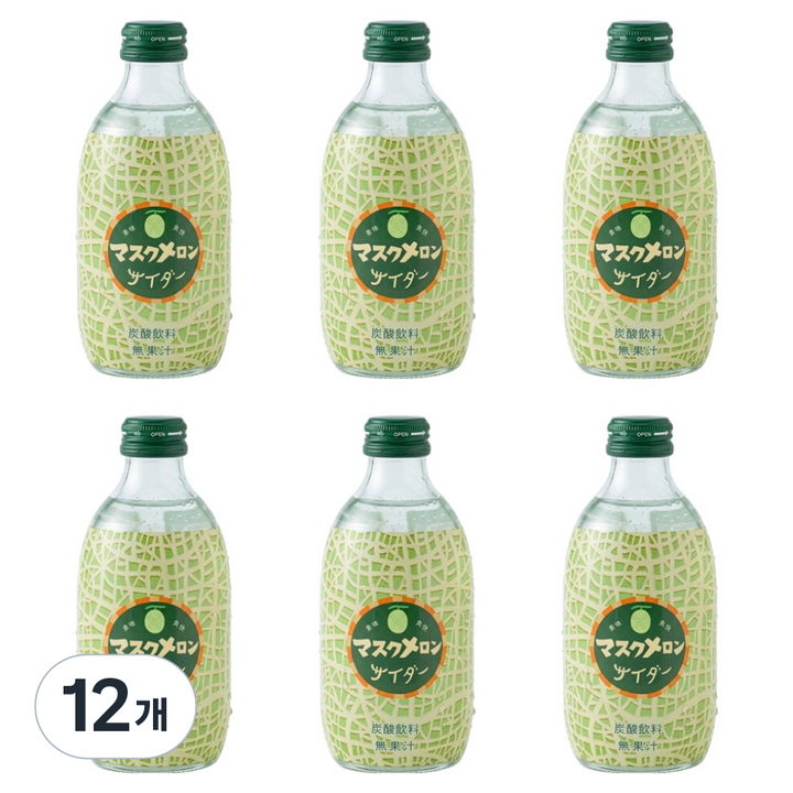 토모마스 머스크멜론맛 사이다, 12개, 300ml