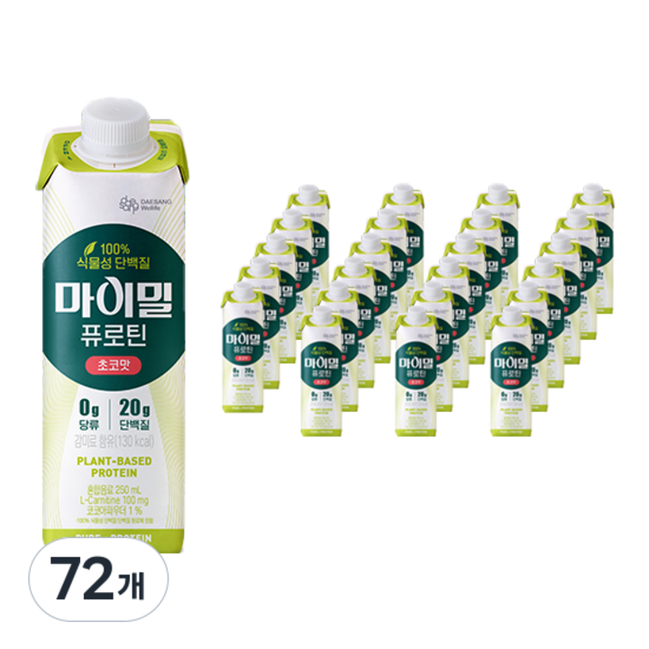 마이밀 정품 퓨로틴 초코맛, 250ml, 72개