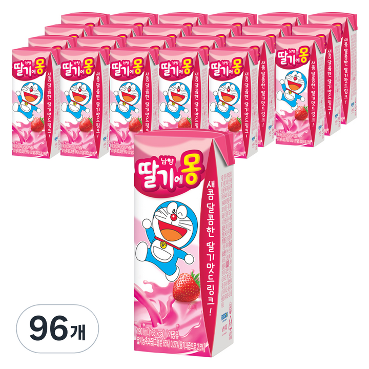 초코에몽 딸기에몽, 190ml, 96개