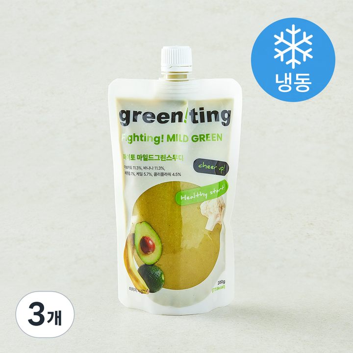 그리니팅 파이토 마일드그린 스무디 (냉동), 200g, 3개