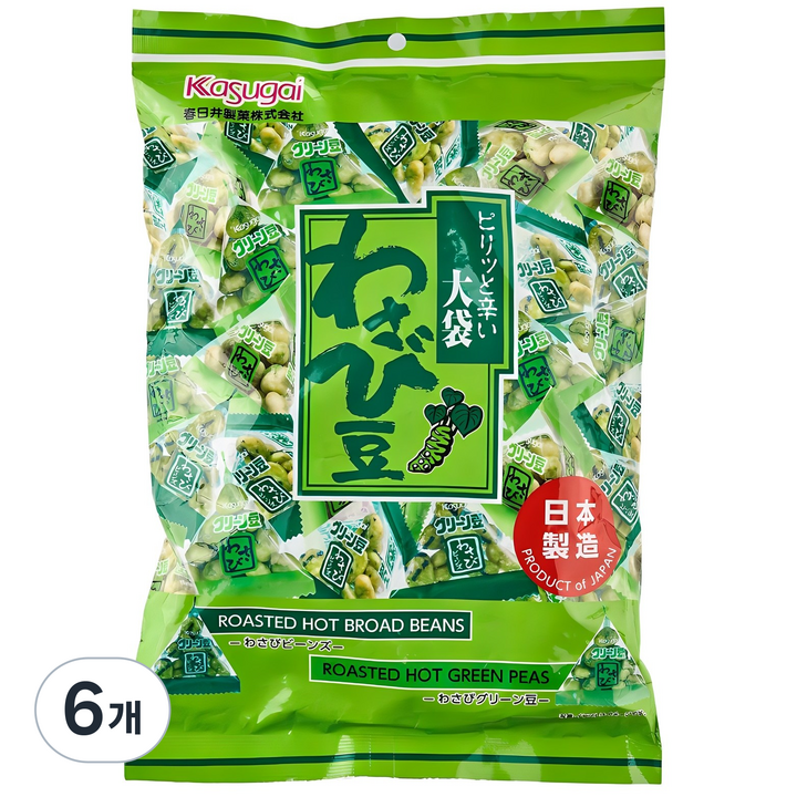 카수가이 오부쿠로 와사비맛 마메, 227g, 6개