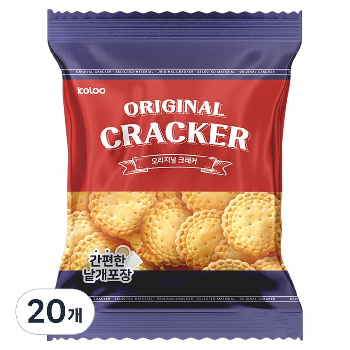 한진식품 오리지널 크래커, 500g, 20개