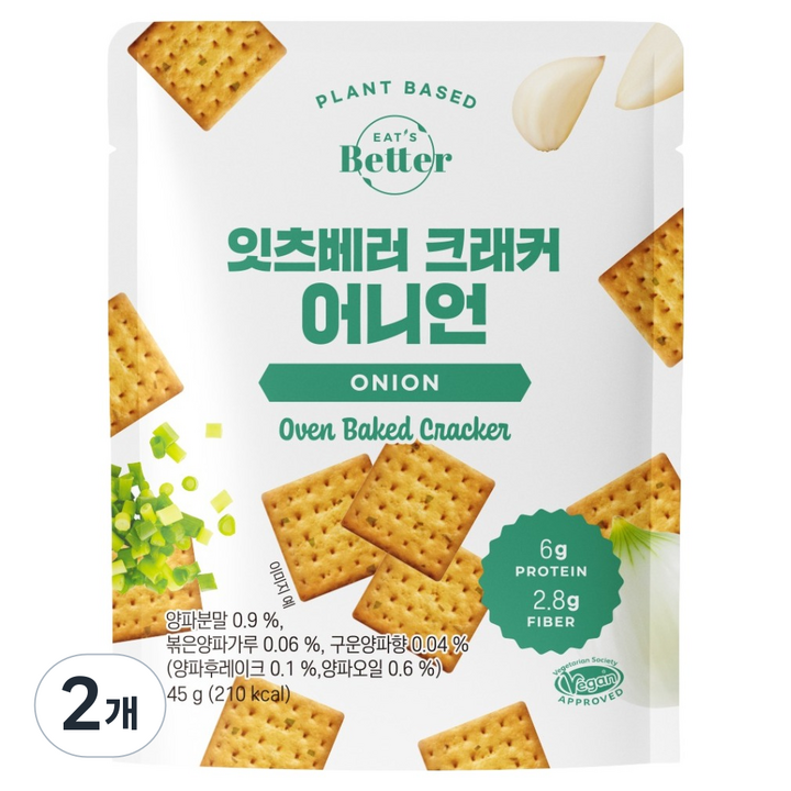 잇츠베러 크래커 어니언, 45g, 2개