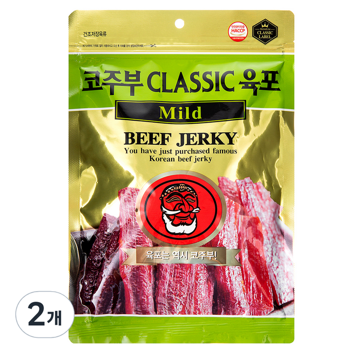 코주부 B&F CLASSIC 육포 Mild, 130g, 2개