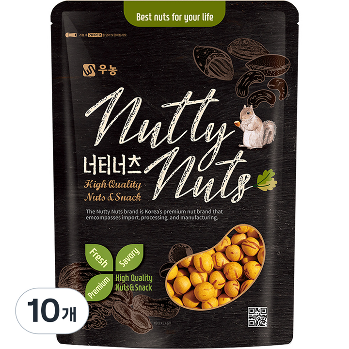 우농 꼬마 오징어땅콩, 500g, 10개
