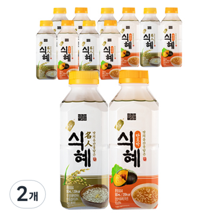 하늘청 식혜 오리지날 500ml x 6p + 단호박 500ml x 6p 세트, 2개